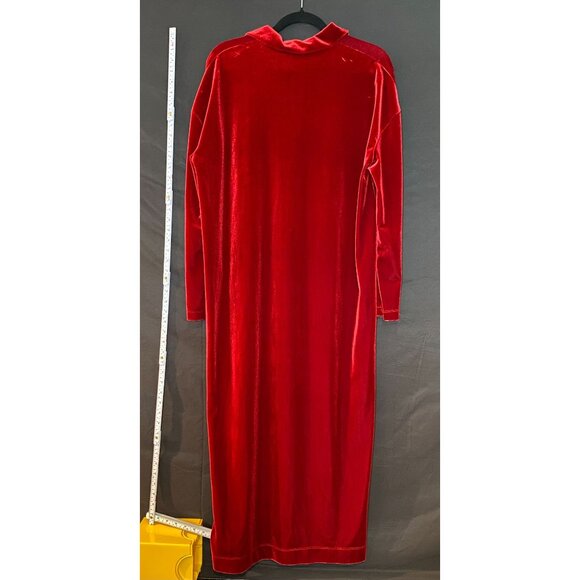 AVN Red Velvet Dress Made In Italy New With Tags - Picture 4 of 4